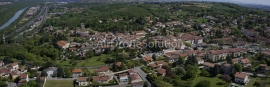 vue aérienne panoramique de Ternay (Rhône)
