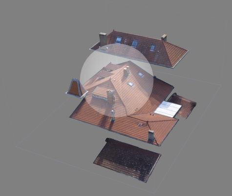 Photogrammétrie par drone- Relevé de toiture